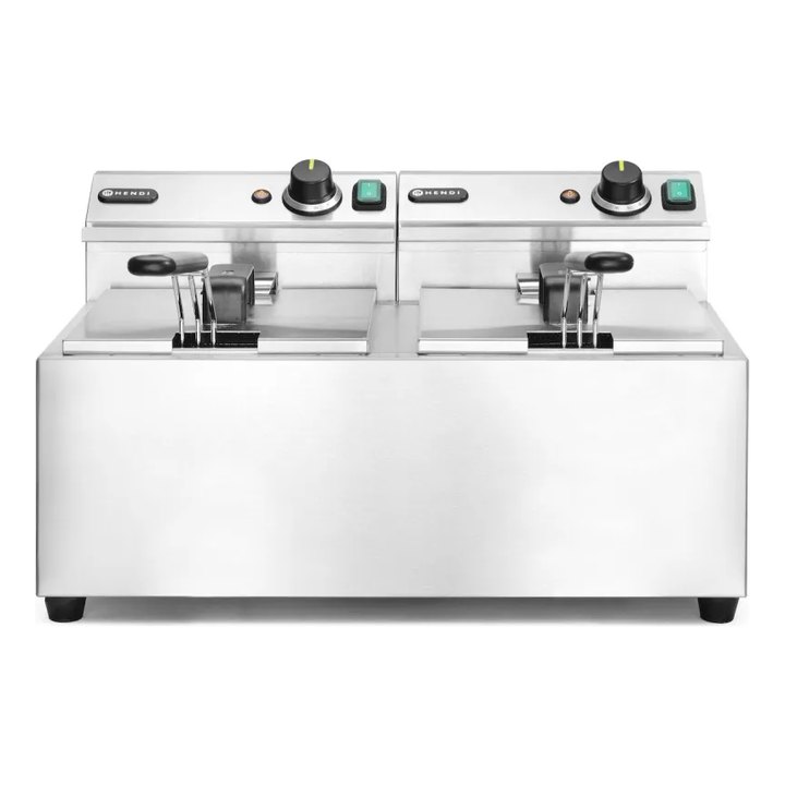 Manuālais friteris Profi Line, 2 x 8 l